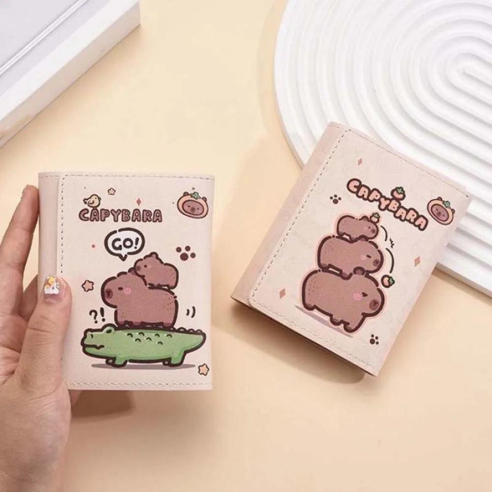 Gift Waterproof Capybara Wallet Cute Animal Pattern PU Three-fold Purse Multiple Card Holder Billfold Cartoon Coin Pouch Outdoor
Gift Waterproof Capybara Wallet Cute Animal Pattern PU Three-fold Purse Multiple Card Holder Billfold Cartoon Coin Pouch Outdoor