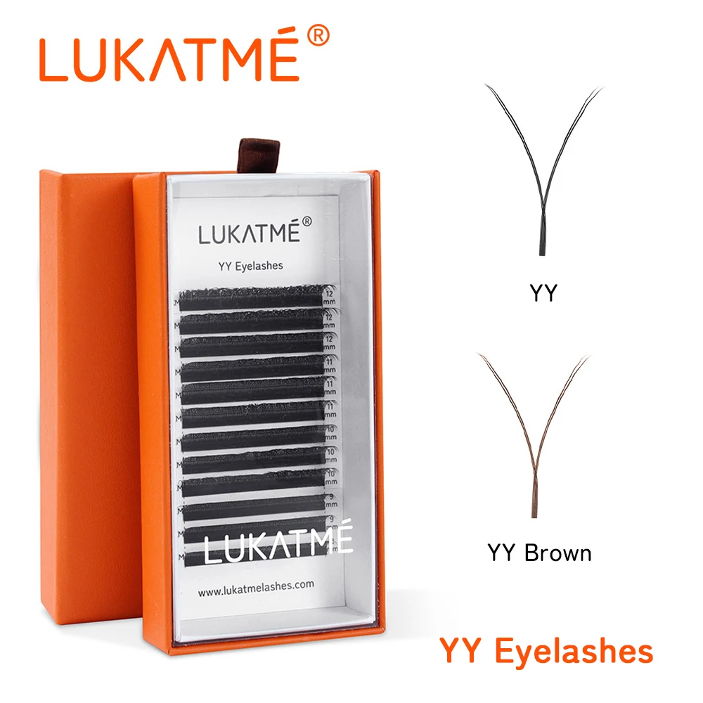 LUKATME YY Eyelash Extensions Brown Lashes Premade Fans Two Tips Y Shape False Eyelashes
LUKATME YY Eyelash Extensions Brown Lashes Premade Fans Two Tips Y Shape False Eyelashes