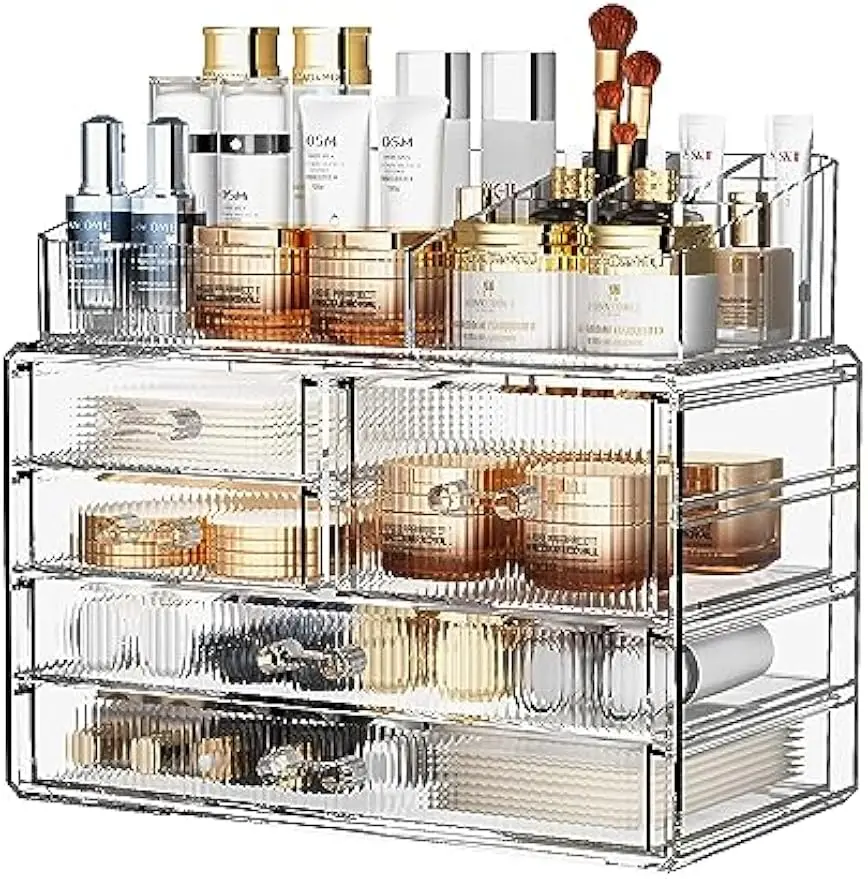 Clear Stackable Acrylic Storage Drawers Organizer for Bathroom Vanity Kitchen Cabinet Home Organization
Clear Stackable Acrylic Storage Drawers Organizer for Bathroom Vanity Kitchen Cabinet Home Organization