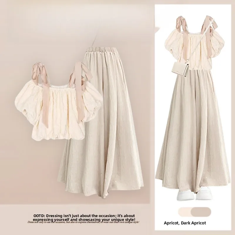 Anti-Aging Summer Outfit Women's Lazy Style Versatile One-Shoulder Top High Waist Skirt-Pants Two-Piece Set Elegant Ageless
Anti-Aging Summer Outfit Women's Lazy Style Versatile One-Shoulder Top High Waist Skirt-Pants Two-Piece Set Elegant Ageless