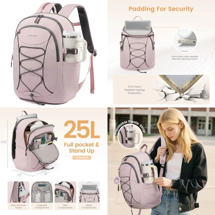 Mens Backpack with Giant Tumbler Holder Pocket, Everyday Laptop Backpack Commuter Travel Work Computer Bag for Women, Waterproo
Mens Backpack with Giant Tumbler Holder Pocket, Everyday Laptop Backpack Commuter Travel Work Computer Bag for Women, Waterproo