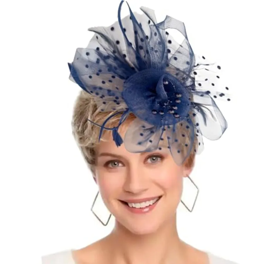 Fascinators Hat Women Tea Party Headband Flower Cocktail Mesh Feathers Hair Clip Kentucky Derby Hat Wedding
Fascinators Hat Women Tea Party Headband Flower Cocktail Mesh Feathers Hair Clip Kentucky Derby Hat Wedding