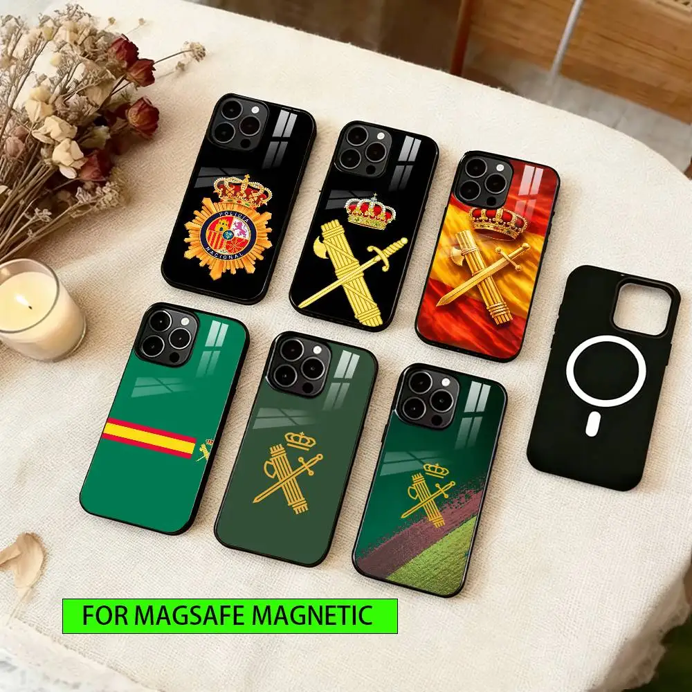 GC Guardia Civil Emblem Phone Case For iPhone17,16,15,14,13,12,11 Plus,Pro Magnetic with Magsafe Wireless Charging
GC Guardia Civil Emblem Phone Case For iPhone17,16,15,14,13,12,11 Plus,Pro Magnetic with Magsafe Wireless Charging