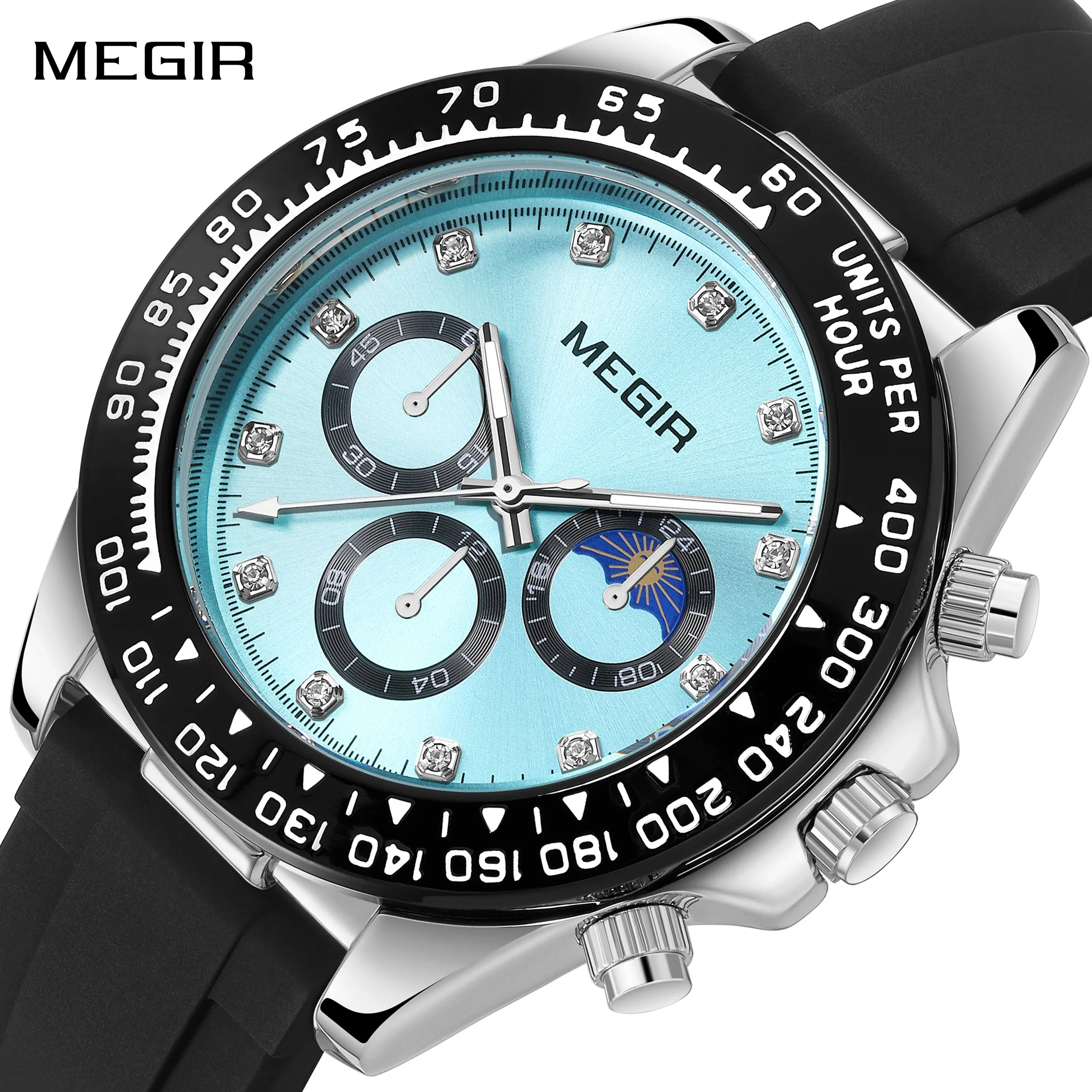 Мужские спортивные часы MEGIR, водонепроницаемые кварцевые часы с большим циферблатом 43 мм, подарок для мужчин 1095
Мужские спортивные часы MEGIR, водонепроницаемые кварцевые часы с большим циферблатом 43 мм, подарок для мужчин 1095