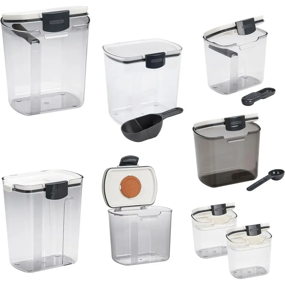 Набор из 8 цветных герметичных контейнеров для кухни: для муки, сахара и других продуктов, сохраняющих свежесть ингредиентов
Набор из 8 цветных герметичных контейнеров для кухни: для муки, сахара и других продуктов, сохраняющих свежесть ингредиентов