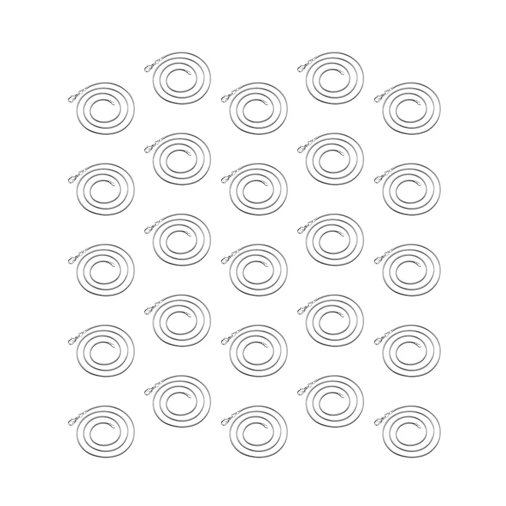 25 pcs 20 Inch Silver Plated Copper Men Women Fashion Pendant Diy Buckle Hook Banquet Birthday Gift Snake Silver Plated Necklace
25 pcs 20 Inch Silver Plated Copper Men Women Fashion Pendant Diy Buckle Hook Banquet Birthday Gift Snake Silver Plated Necklace