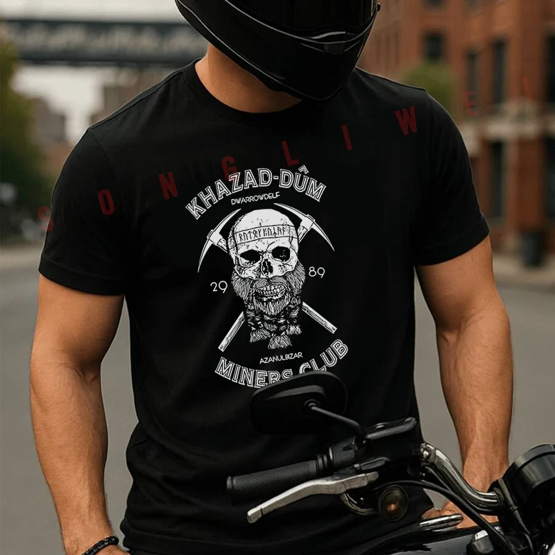 Dum Miners Club Moto T-Shirt Cotton Motorrad Fans New Fashion Summer Men Short Sleeve O-Neck Tees
Dum Miners Club Moto T-Shirt Cotton Motorrad Fans New Fashion Summer Men Short Sleeve O-Neck Tees