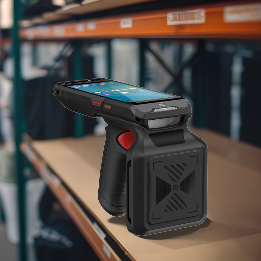 20 Meters Read Distance UHF RFID Scanner NFC Rugged Industrial Handheld RFID Reader Terminal PDA Stock GPS 8MP Camera Android13