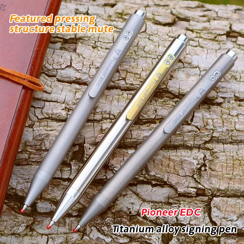 Pioneer EDC Titanium Alloy Pen mute button with Clip Writing Pocket Pen TC4 for Business Office Daily Use Outdoor EDC Tools
Pioneer EDC Titanium Alloy Pen mute button with Clip Writing Pocket Pen TC4 for Business Office Daily Use Outdoor EDC Tools