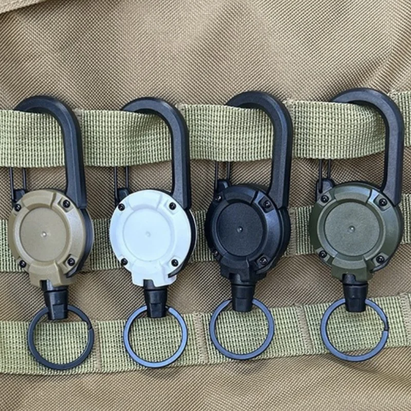 Outdoor Retractable Keychain Heavy Duty Carabiner Badge Holder Retractable ID Badge Clip Reel Key Chain For Camping Fishing
Outdoor Retractable Keychain Heavy Duty Carabiner Badge Holder Retractable ID Badge Clip Reel Key Chain For Camping Fishing