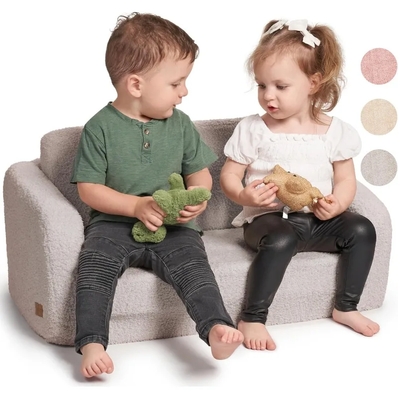 Sturdy Kids Couch and Chair for Fun Play Time or Comfy Lounging - The Perfect 2 in 1 Toddler Sofa Easily Unfolds Into a Super So
Sturdy Kids Couch and Chair for Fun Play Time or Comfy Lounging - The Perfect 2 in 1 Toddler Sofa Easily Unfolds Into a Super So