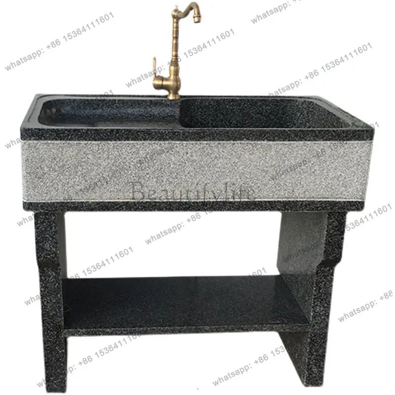 Outdoor marble laundry pool Floor-to-ceiling laundry basin with washboard
Outdoor marble laundry pool Floor-to-ceiling laundry basin with washboard