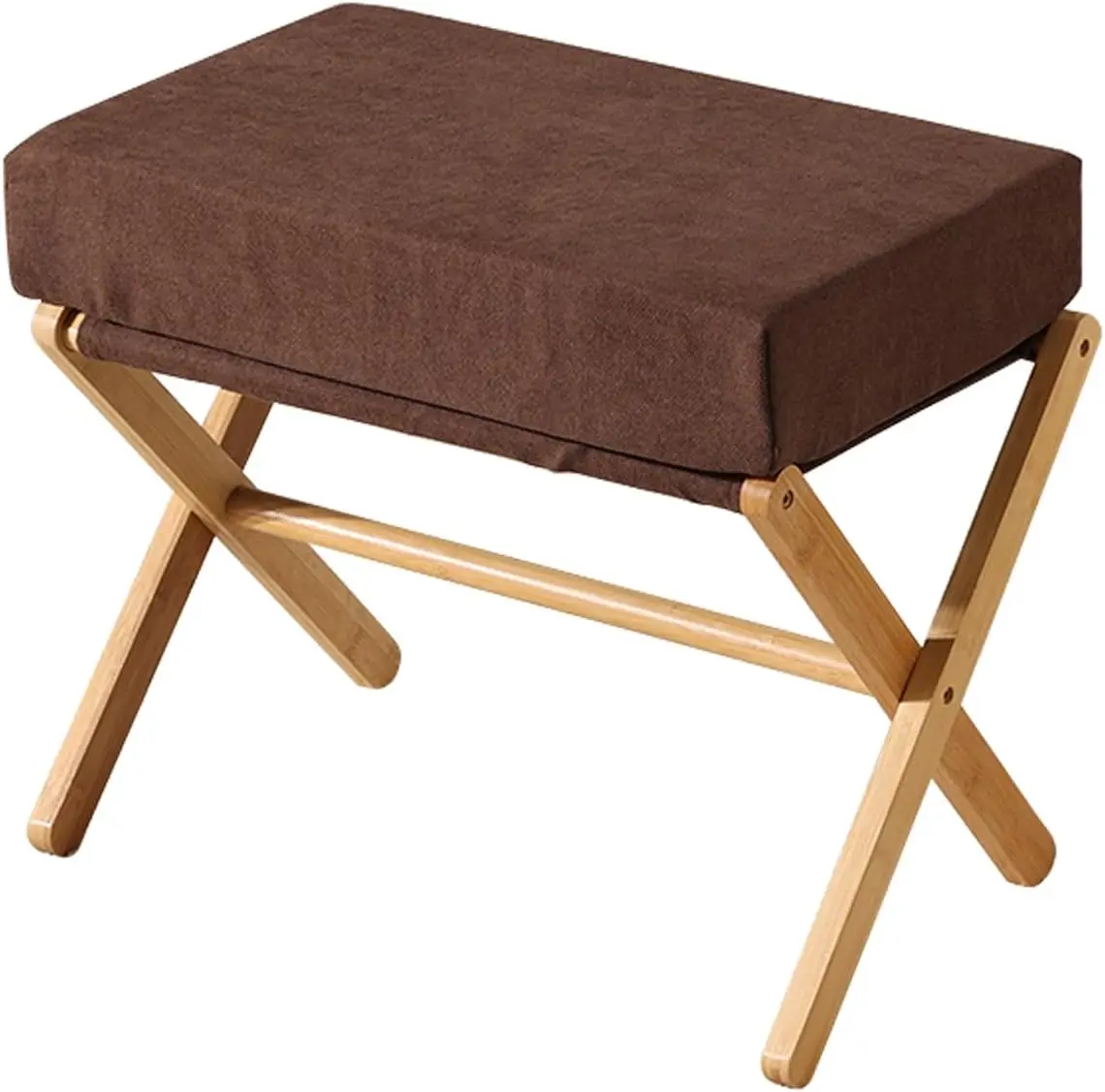 Folding Footrest Stool, Small Accent Ottoman With Thi Cotton Cushion & Bamboo X Legs, Modern Padded Sofa Stool For Makeup
Folding Footrest Stool, Small Accent Ottoman With Thi Cotton Cushion & Bamboo X Legs, Modern Padded Sofa Stool For Makeup