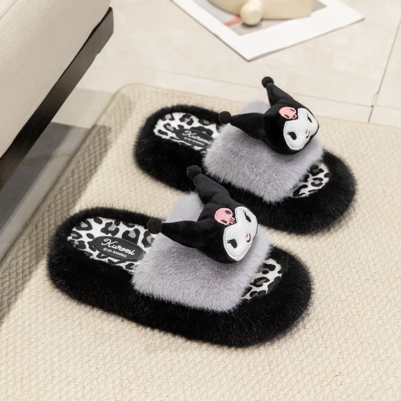 Cute Kuromi Home Indoor Shoes Kawaii Hello Kitty Women's Plush Slippers Anime My Melody Anti-Slip Fur Slippers Cotton Slippers
Cute Kuromi Home Indoor Shoes Kawaii Hello Kitty Women's Plush Slippers Anime My Melody Anti-Slip Fur Slippers Cotton Slippers