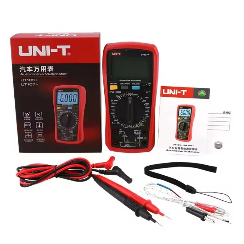 UT107+ Digital Automotive Multimeter 1000V AC/DC VFC Tester
UT107+ Digital Automotive Multimeter 1000V AC/DC VFC Tester