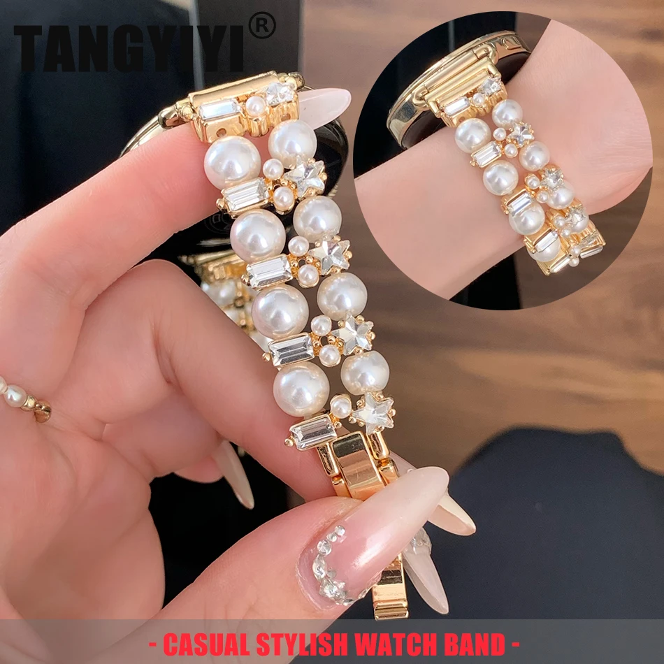 18/20/22MM Watch Band For Samsung Galaxy Watch 8/7/4 6 Classic 5 Pro Star Diamond Pearls Dual Bracelet Strap For Amazfit Bip/GTS
18/20/22MM Watch Band For Samsung Galaxy Watch 8/7/4 6 Classic 5 Pro Star Diamond Pearls Dual Bracelet Strap For Amazfit Bip/GTS