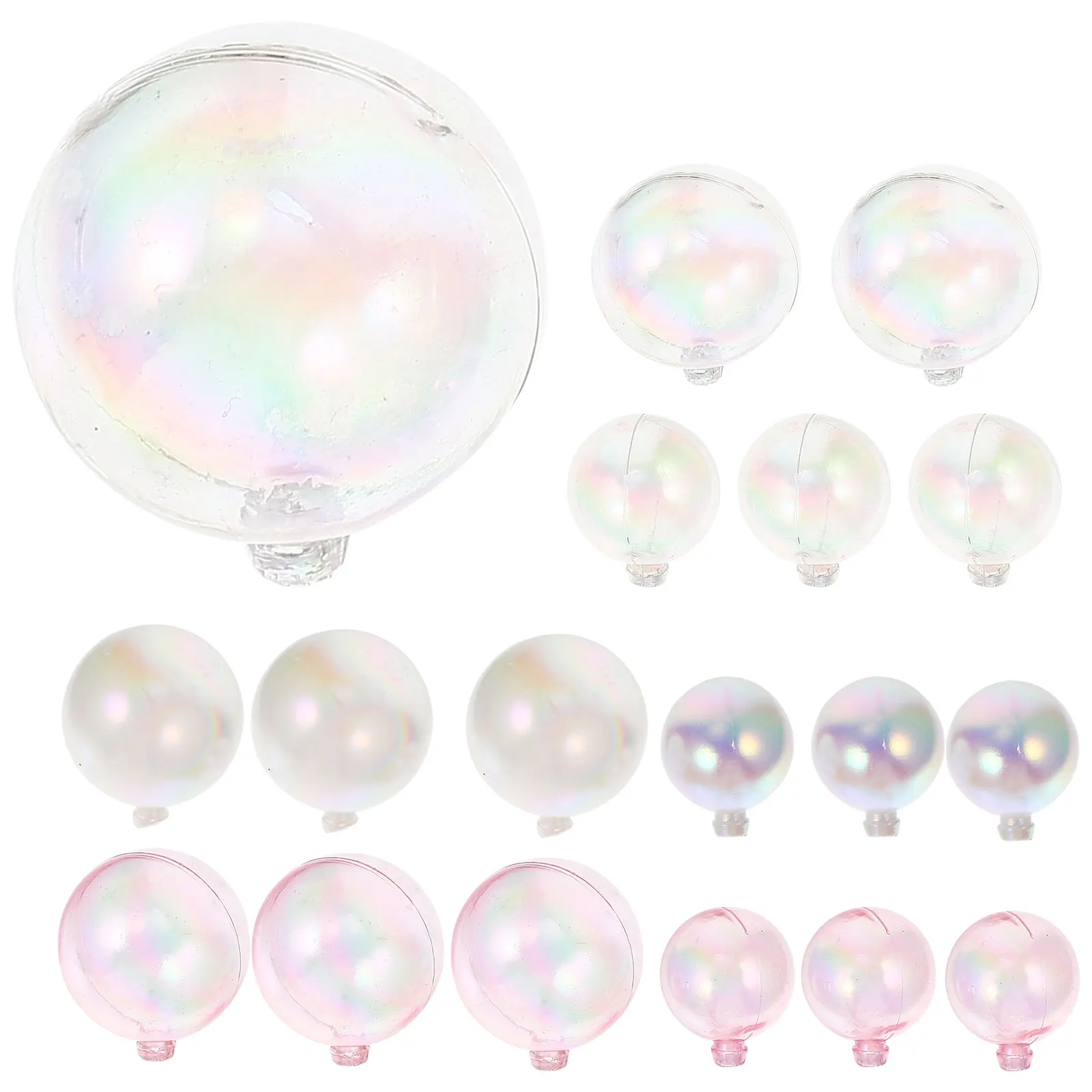 18 Pcs Cake Ornament Ball Mini Balloon Toppers Plastic Baby Birthday Decorations Balls for Cakes Bubble Pink Inserted
18 Pcs Cake Ornament Ball Mini Balloon Toppers Plastic Baby Birthday Decorations Balls for Cakes Bubble Pink Inserted