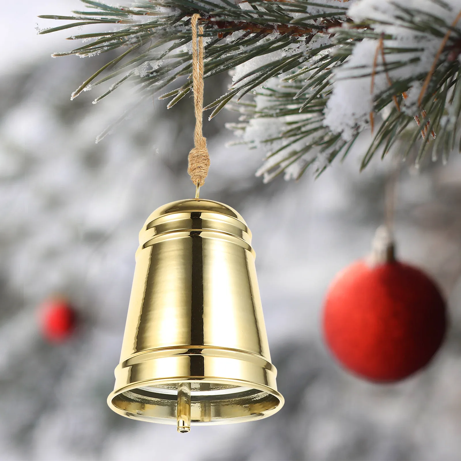 Metal Christmas Bell Ornament Pendant Holiday Decor for Tree Home Garden Patio Bar Festive Hanging Decoration Xmas Adornment
Metal Christmas Bell Ornament Pendant Holiday Decor for Tree Home Garden Patio Bar Festive Hanging Decoration Xmas Adornment