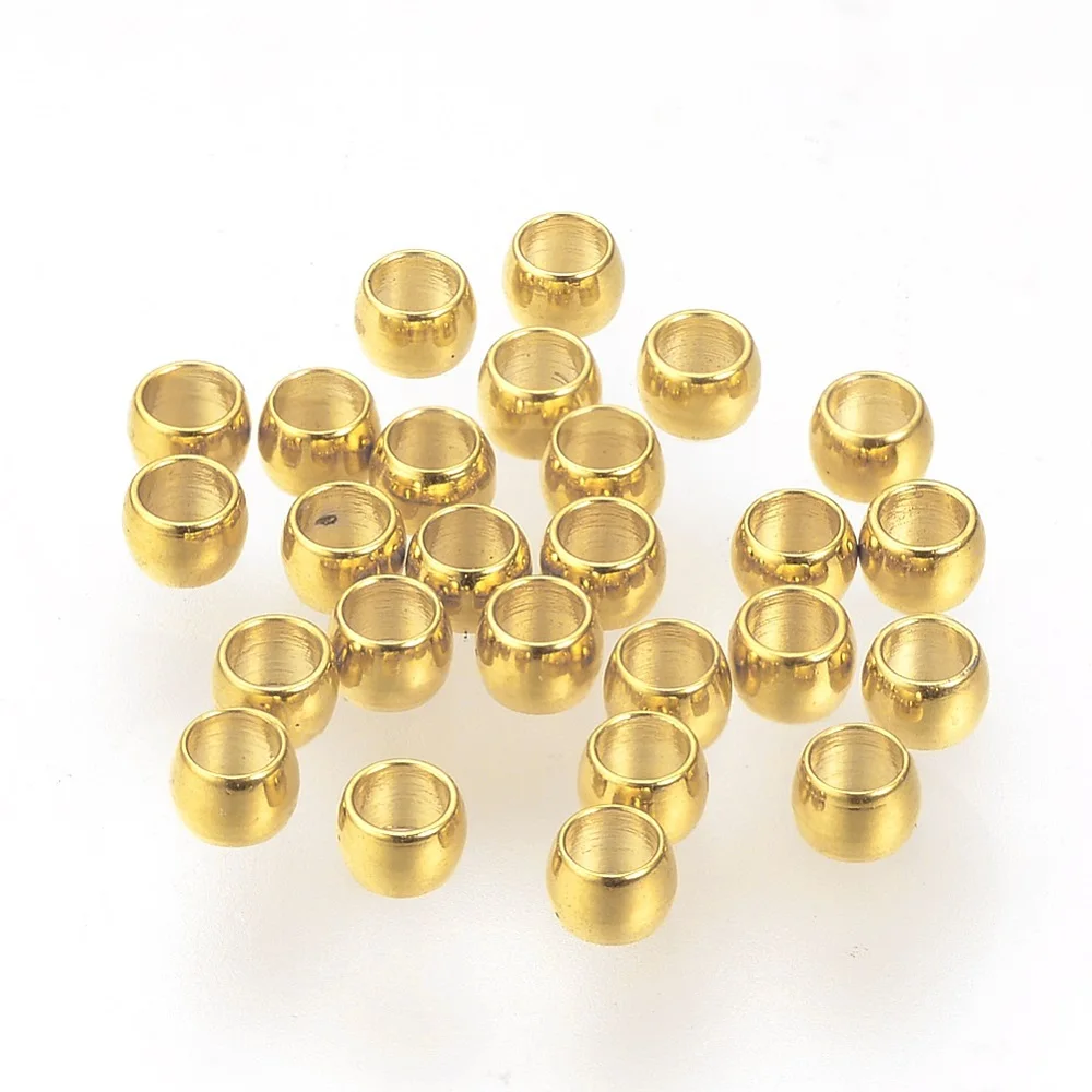 500Pcs Ion Plating(IP) 304 Stainless Steel Spacer Beads, Rondelle, Golden for Jewelry Bracelets Making
500Pcs Ion Plating(IP) 304 Stainless Steel Spacer Beads, Rondelle, Golden for Jewelry Bracelets Making