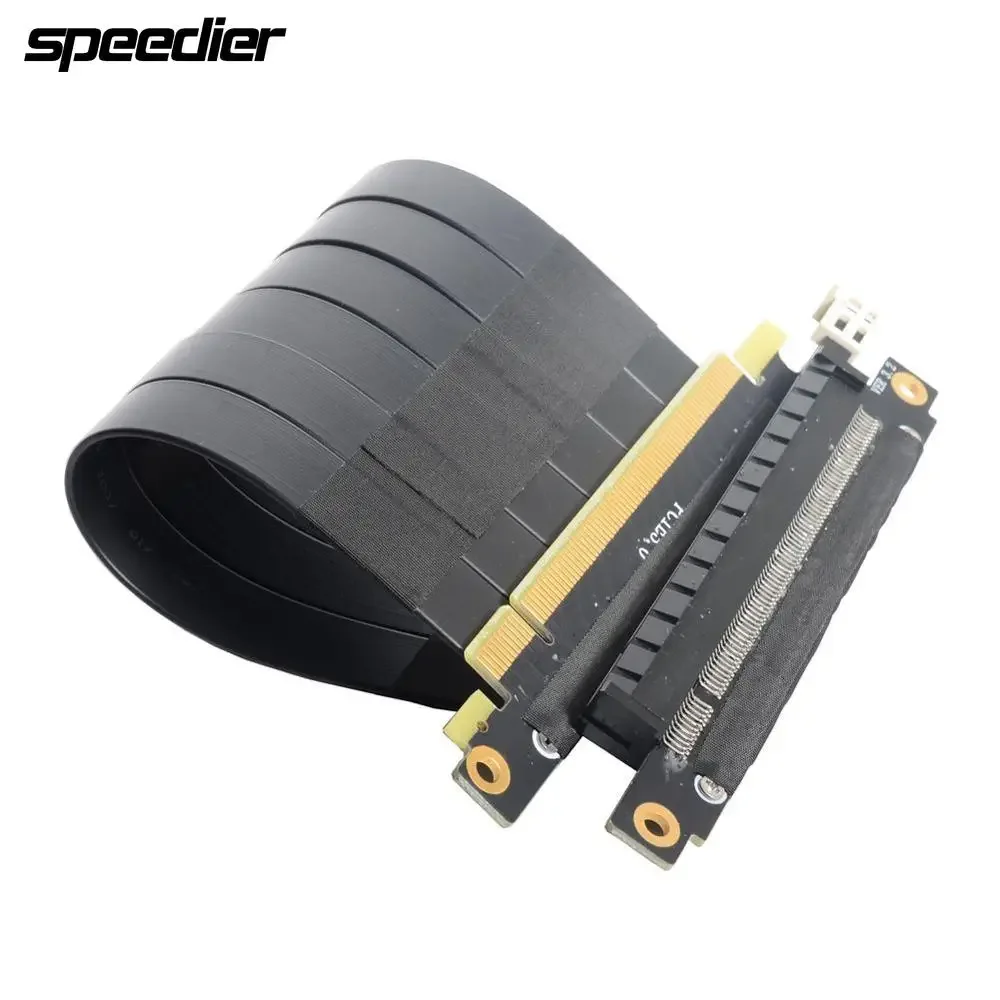 Double Reverse PCI-E x16 3.0 Graphics Card Extension Cable Full Speed Stable Compatible with ITX A4 Chassis Black White R33UF-TU
Double Reverse PCI-E x16 3.0 Graphics Card Extension Cable Full Speed Stable Compatible with ITX A4 Chassis Black White R33UF-TU