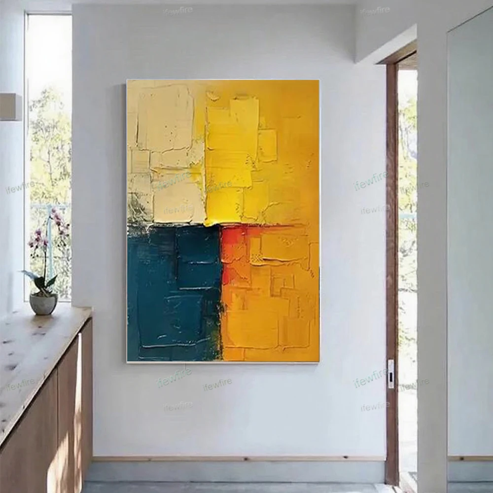 Artist Hand-painted High Quality Modern Abstract Oil Painting on Canvas Art Yellow wall Paintings Decor Living Room Decor home
Artist Hand-painted High Quality Modern Abstract Oil Painting on Canvas Art Yellow wall Paintings Decor Living Room Decor home