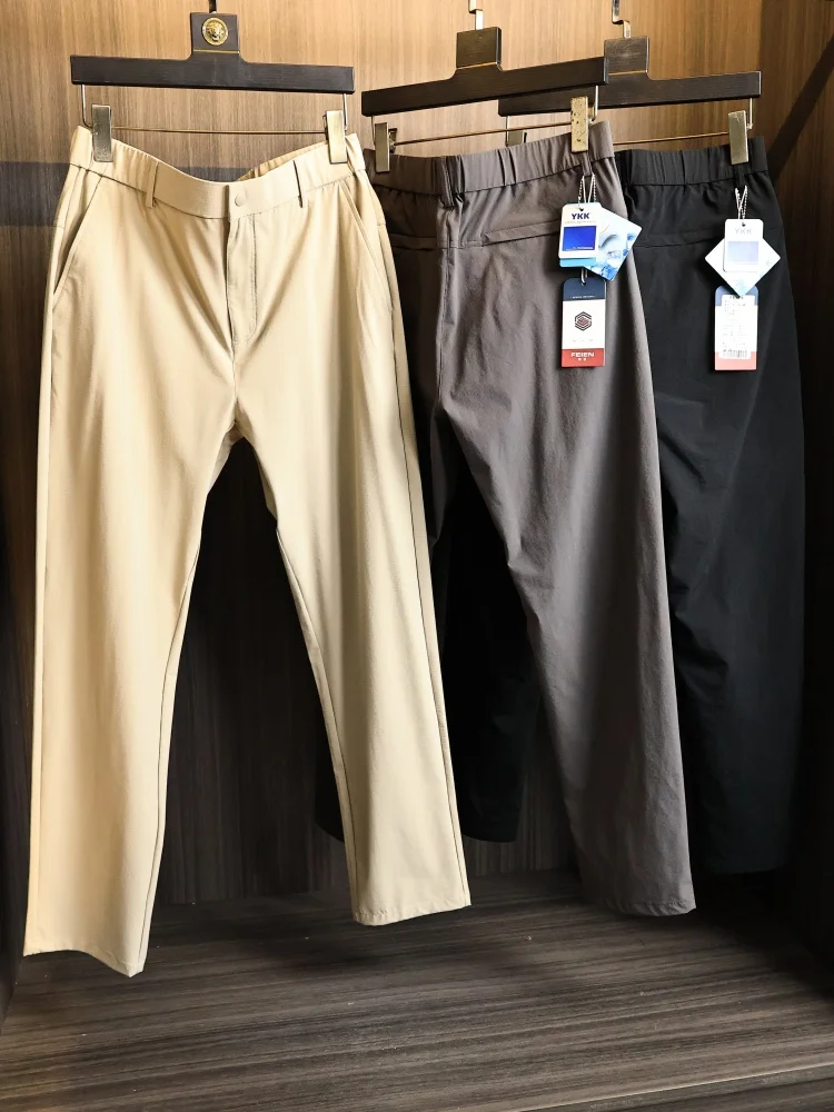 Lightweight Straight Leg Men's Casual Pants Elastic Sweat Absorbent Qui Dry Summer Tech Polyester Nylon Straight Cut Trousers
Lightweight Straight Leg Men's Casual Pants Elastic Sweat Absorbent Qui Dry Summer Tech Polyester Nylon Straight Cut Trousers