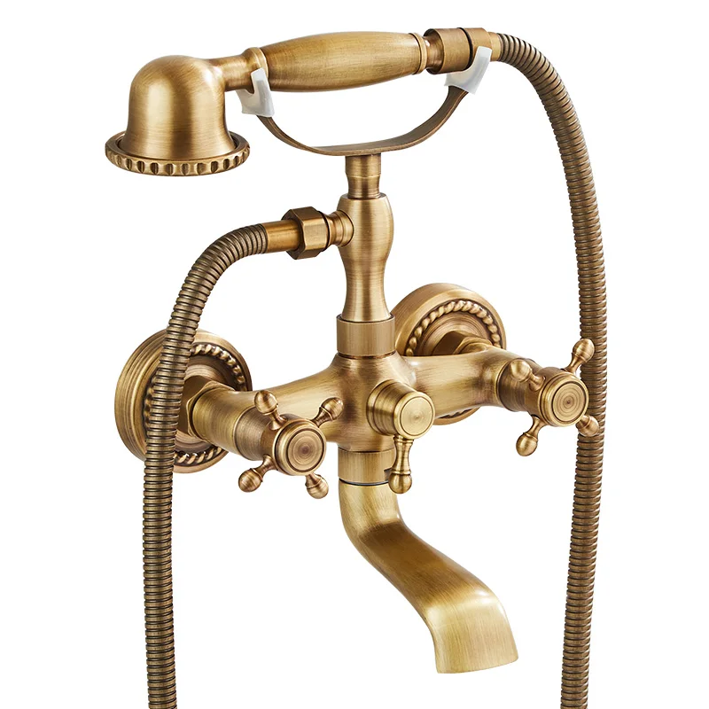 all-copper antique simple shower set European retro shower head household water mixing valve bathtub hot and cold faucet
all-copper antique simple shower set European retro shower head household water mixing valve bathtub hot and cold faucet