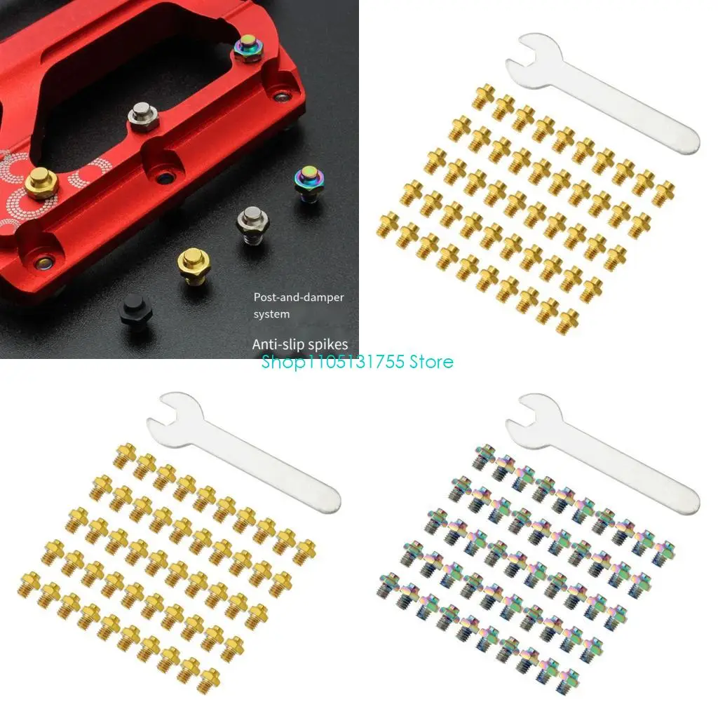 K0EF Bike Pedals Spikes Nonslip Threading Bicycles Pedals Grip Pin for Cycling
K0EF Bike Pedals Spikes Nonslip Threading Bicycles Pedals Grip Pin for Cycling