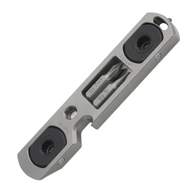 A24F-Titanium Alloy Multi-Functional Mini Ratchet Screwdriver Wrench Bottle Opener EDC Tool
A24F-Titanium Alloy Multi-Functional Mini Ratchet Screwdriver Wrench Bottle Opener EDC Tool