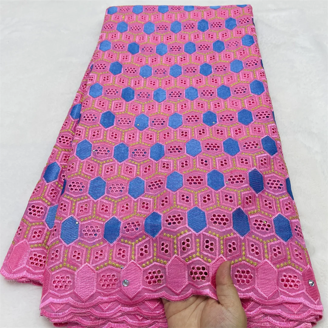 Dubai Cotton Stones Lace Fabric 2026 High Quality Swiss Voile Embroidery Lace Fabric For Women Wedding Party Dresses Sewing
Dubai Cotton Stones Lace Fabric 2026 High Quality Swiss Voile Embroidery Lace Fabric For Women Wedding Party Dresses Sewing