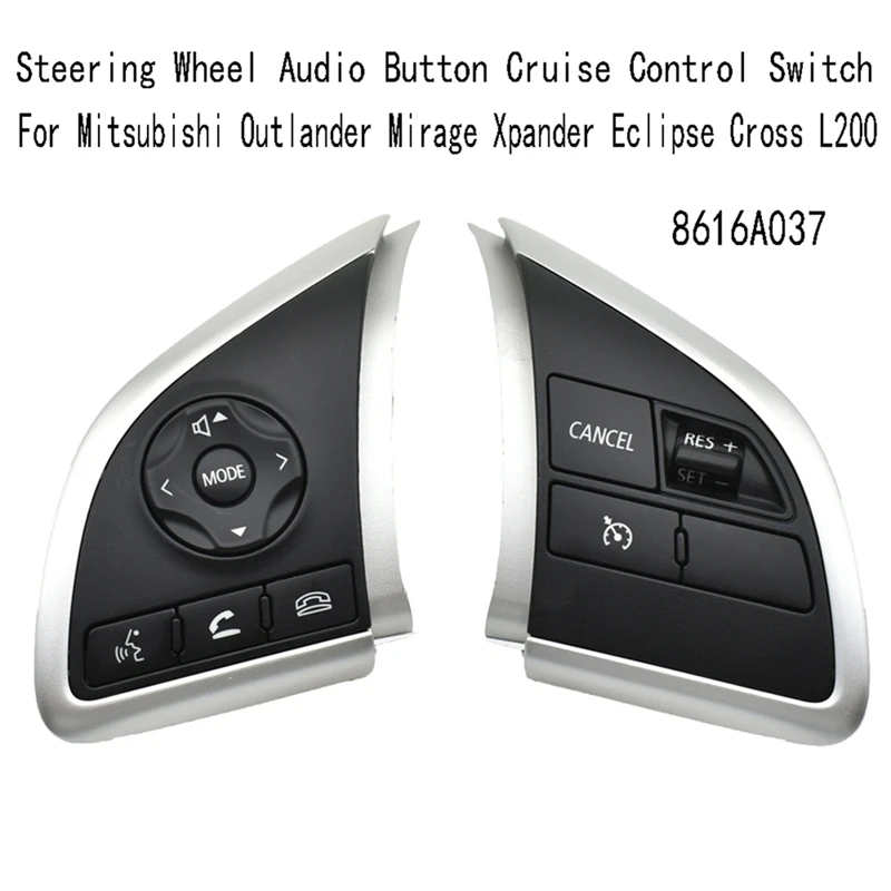Steering Wheel Audio Button Cruise Control Switch For Mitsubishi Outlander Mirage Xpander Eclipse Cross L200 8616A037
Steering Wheel Audio Button Cruise Control Switch For Mitsubishi Outlander Mirage Xpander Eclipse Cross L200 8616A037