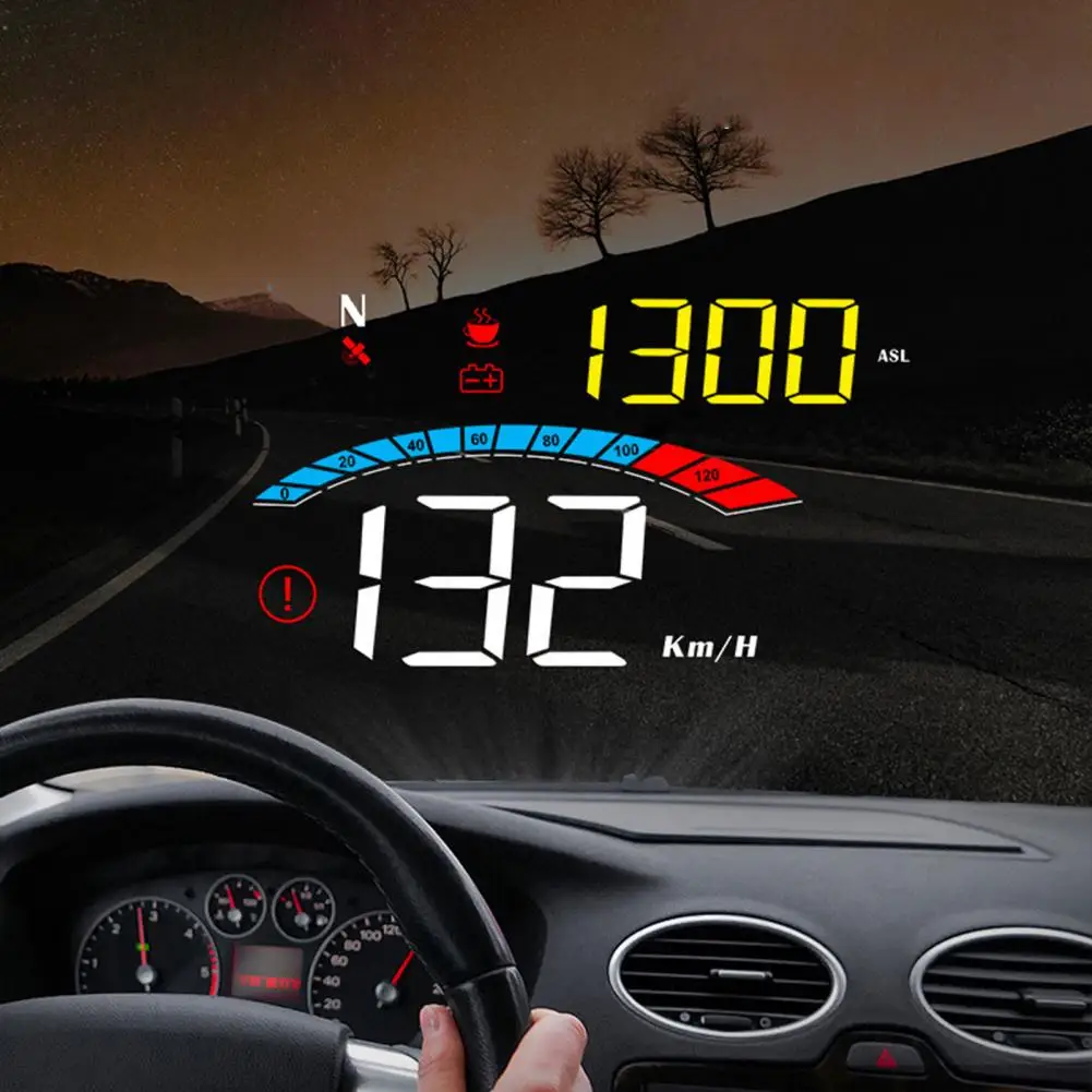 M16 3.5 Inch HUD Head-up Display Multifunction Alarm Universal Automatic Head-up Projector Car Electronic Accessories In Cars
M16 3.5 Inch HUD Head-up Display Multifunction Alarm Universal Automatic Head-up Projector Car Electronic Accessories In Cars