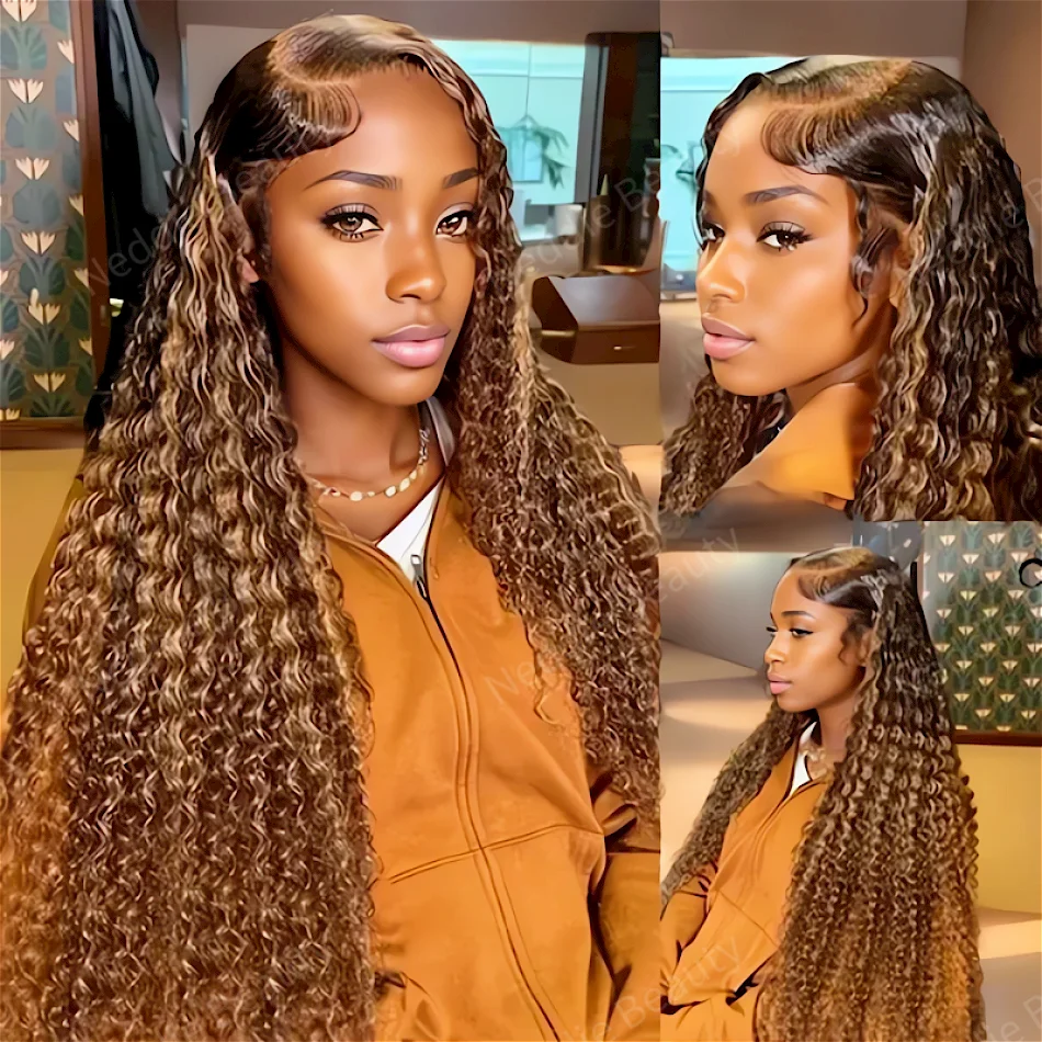 HD Lace Frontal wig 13x6 Transparent Highlight Curly 100% Human Hair 30 40 Inch Deep Wave Brazilian Wigs For Women Choice
HD Lace Frontal wig 13x6 Transparent Highlight Curly 100% Human Hair 30 40 Inch Deep Wave Brazilian Wigs For Women Choice