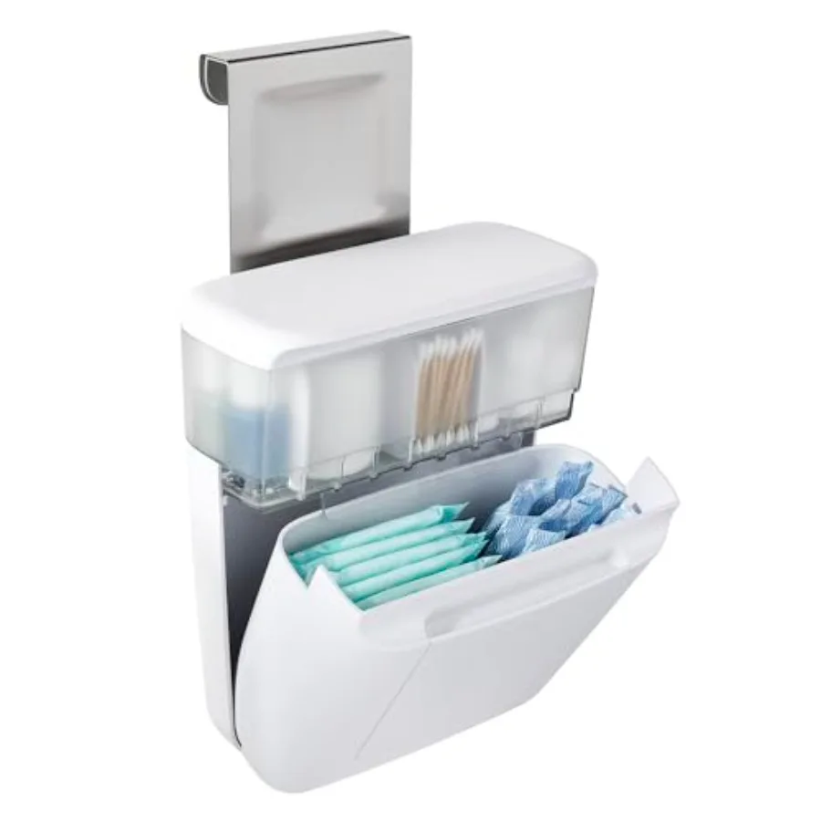 DoorStash Hanging Bathroom Cabinet Door with 3 Adjustable Compartments and Covered Lid for Accessory Organization
DoorStash Hanging Bathroom Cabinet Door with 3 Adjustable Compartments and Covered Lid for Accessory Organization