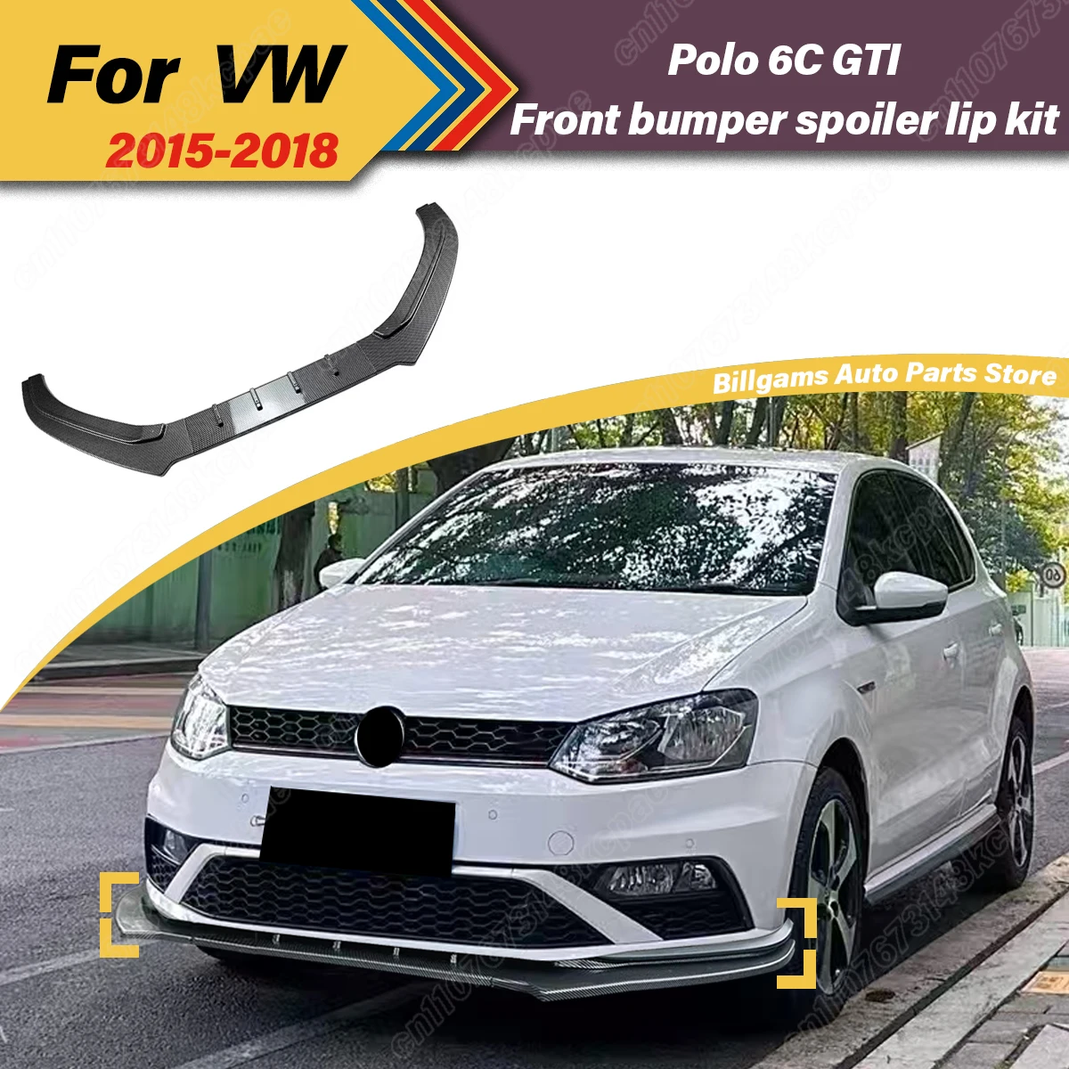 For Volkswagen Polo 6C GTI 2015 2016 2017 2018 Automobile Front Bumper Shunt Lip Front Spoiler Decorative Body Accessories Kit
For Volkswagen Polo 6C GTI 2015 2016 2017 2018 Automobile Front Bumper Shunt Lip Front Spoiler Decorative Body Accessories Kit
