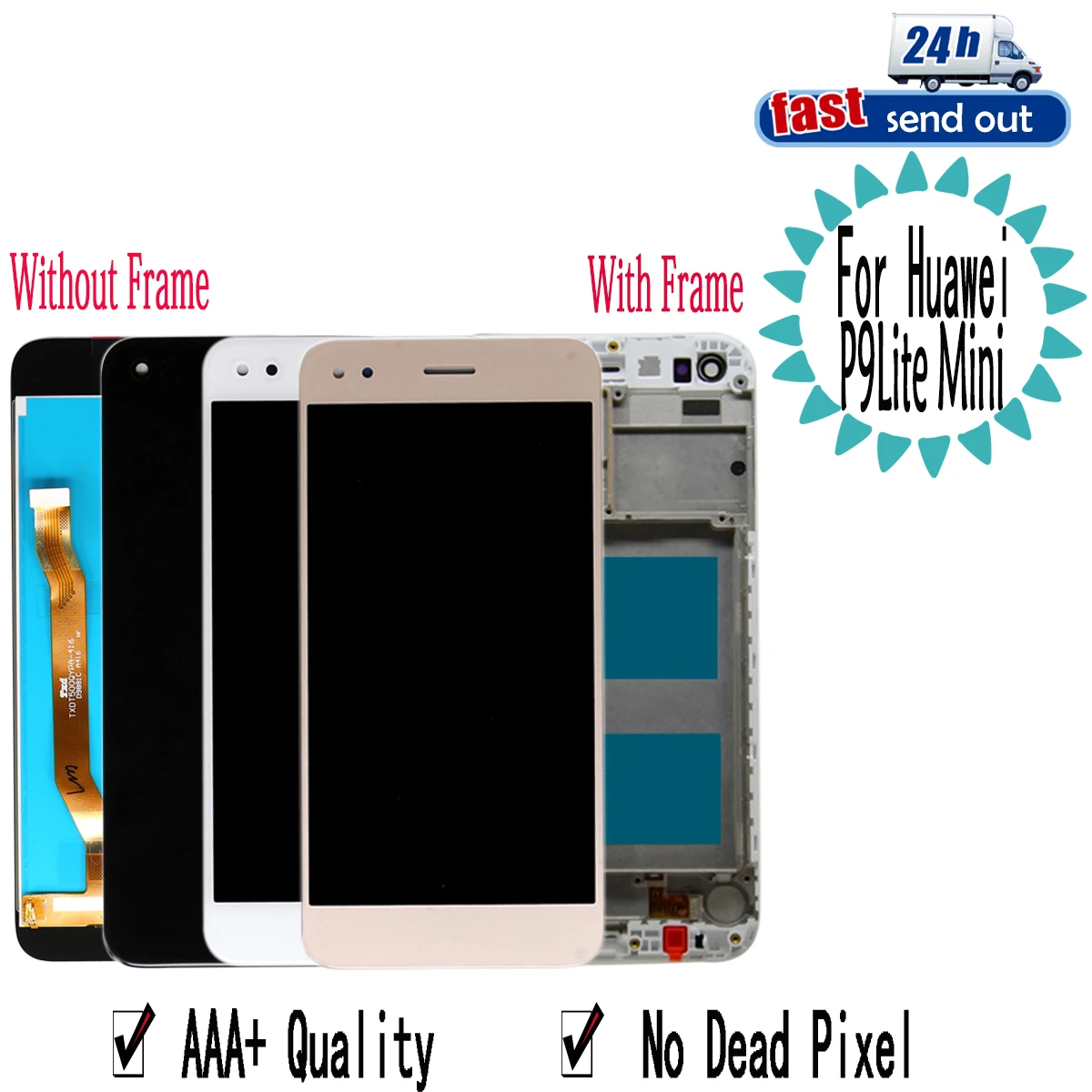 5.0" LCD For Huawei P9 Lite mini LCD Display Touch Screen Digitizer Assembly Replacement with Frame Y6 Pro 2017 SLA-L22
5.0" LCD For Huawei P9 Lite mini LCD Display Touch Screen Digitizer Assembly Replacement with Frame Y6 Pro 2017 SLA-L22