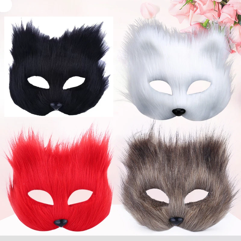 Furry Fox Cosplay Foxes Mask Half Face Eye Masks Cos Props Halloween Carnival Party Animal Masquerade Accessories
Furry Fox Cosplay Foxes Mask Half Face Eye Masks Cos Props Halloween Carnival Party Animal Masquerade Accessories