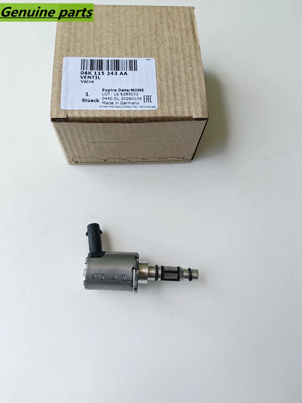 Genuine OEM Control Valve 06K115243AA 06K115243T 06K115243Q 06K115243F 06K115243AB For Audi A3 A4 A5 Q5 TT VW Golf MK7 Touareg
Genuine OEM Control Valve 06K115243AA 06K115243T 06K115243Q 06K115243F 06K115243AB For Audi A3 A4 A5 Q5 TT VW Golf MK7 Touareg