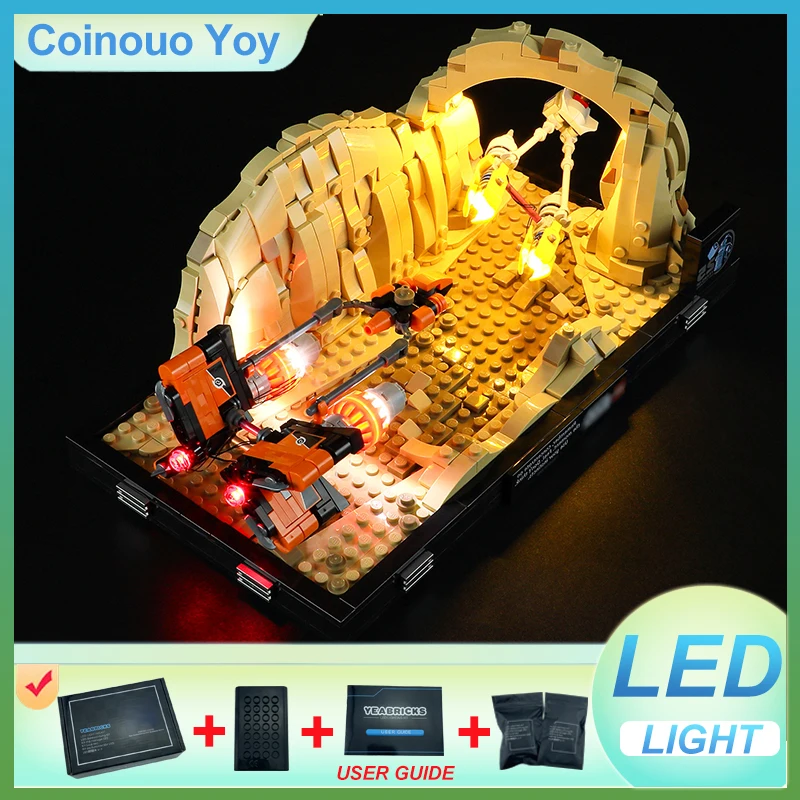 ЛЕГКА для LEGO 75380 Mos Espa Podrace Diorama Block DIY игрушка (без блоков, модель, только светодиодный светильник), набор светильников, подарок для ребенка
ЛЕГКА для LEGO 75380 Mos Espa Podrace Diorama Block DIY игрушка (без блоков, модель, только светодиодный светильник), набор светильников, подарок для ребенка