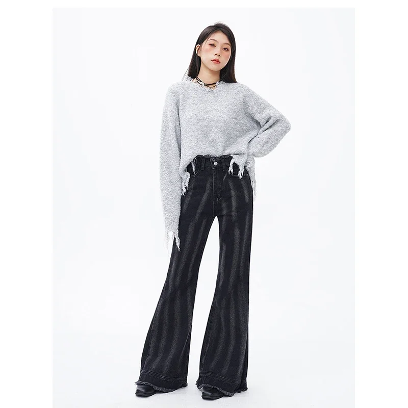 Women Black Jeans Gradient Vintage High Waisted HarajukuWide Leg Pants Fashion Y2K Style Straight Winter Female Denim Trouser
Women Black Jeans Gradient Vintage High Waisted HarajukuWide Leg Pants Fashion Y2K Style Straight Winter Female Denim Trouser
