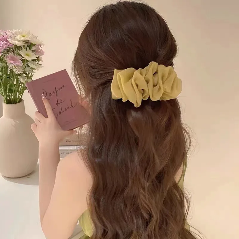 Mesh Hair Clip Large Spring Loaded Ruffled Back of Head Clasp for Women Premium Lightweight Elegant Versatile Durable Daily Wear
Mesh Hair Clip Large Spring Loaded Ruffled Back of Head Clasp for Women Premium Lightweight Elegant Versatile Durable Daily Wear