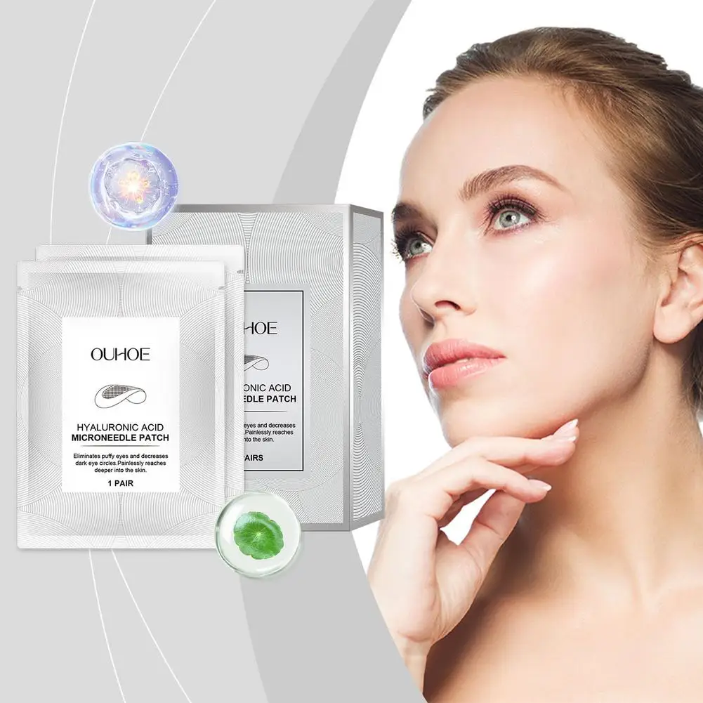 2 Pair Hyaluronic Acid Micro-needle Eye Patch Anti-Aging Firming Lift Fade Fine Lines Smooth Brighten Eye Mask
2 Pair Hyaluronic Acid Micro-needle Eye Patch Anti-Aging Firming Lift Fade Fine Lines Smooth Brighten Eye Mask
