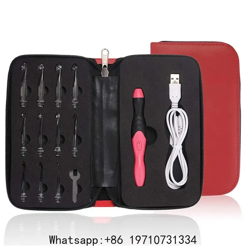 11 In 1 Useful USB LED Light Up Crochet Hooks Kit Purple Knitting Needles Set Weave Tool Kit Sewing Accessories Sewing Tools
11 In 1 Useful USB LED Light Up Crochet Hooks Kit Purple Knitting Needles Set Weave Tool Kit Sewing Accessories Sewing Tools