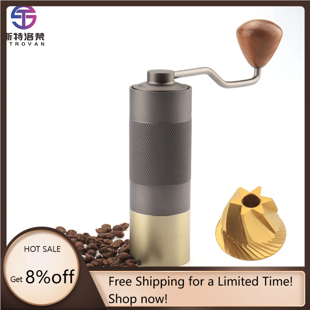 STLF WJW 38mm 6 Cores Titanium Burr Barista Coffee Grinder 25g Manual Coffee Grinder Coffee Hand Mill Stainless
STLF WJW 38mm 6 Cores Titanium Burr Barista Coffee Grinder 25g Manual Coffee Grinder Coffee Hand Mill Stainless