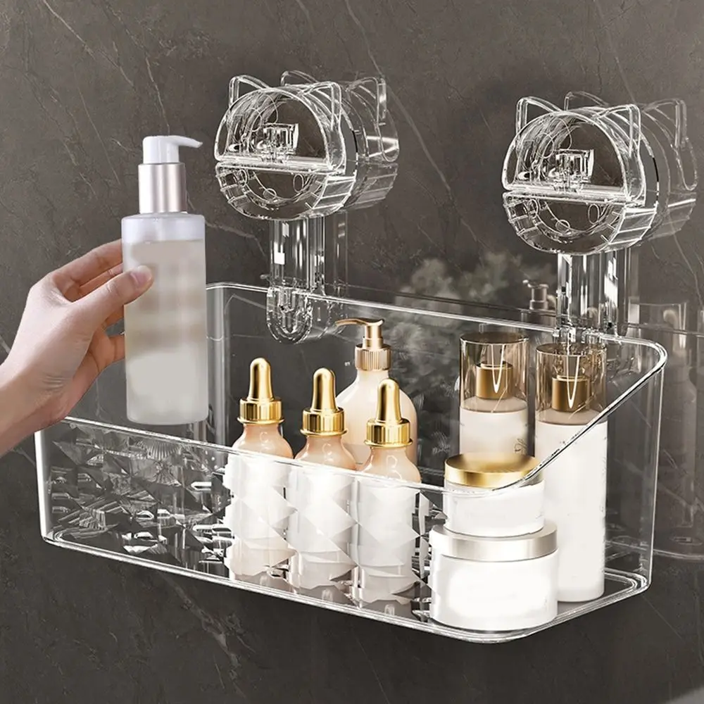 Plastic Suction Cup Storage Rack Wall Mounted Punch Free Shower Drain Basket Strong Load-bearing Space Saving Shampoo Holder
Plastic Suction Cup Storage Rack Wall Mounted Punch Free Shower Drain Basket Strong Load-bearing Space Saving Shampoo Holder