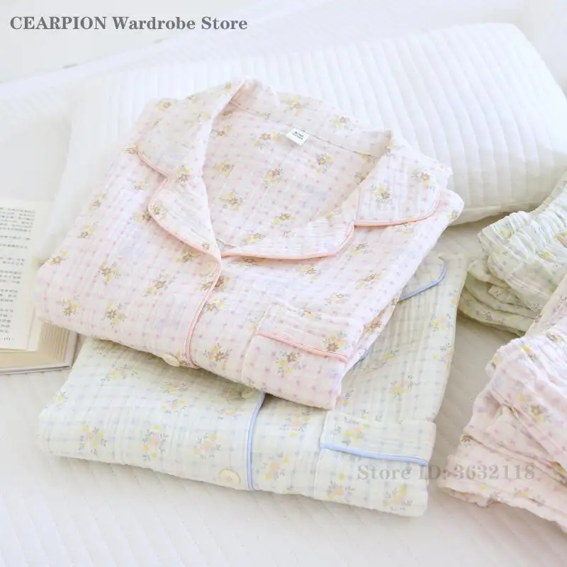 Casual Cotton 2Pcs Pajamas Set Women Loose Home Clothes Soft Printed Long Sleeves Top&trouser Pijama Mujer Spring New Sleepwear
Casual Cotton 2Pcs Pajamas Set Women Loose Home Clothes Soft Printed Long Sleeves Top&trouser Pijama Mujer Spring New Sleepwear