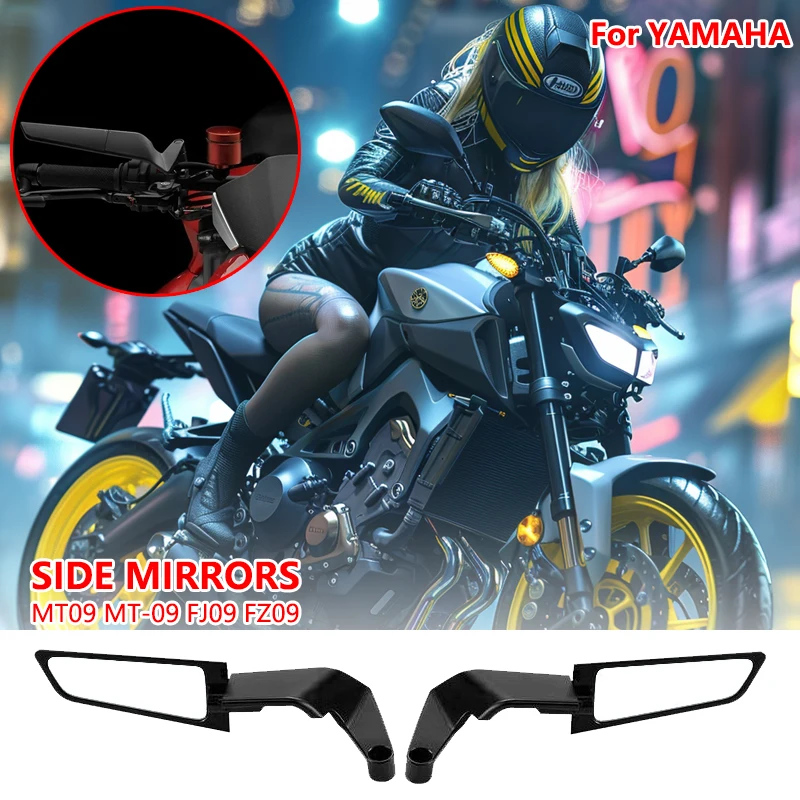 Motorcycle Mirrors Stealth Winglets Mirror Kits To Rotate Adjustable Mirrors For YAMAHA MT09 MT-09 FJ09 FZ09
Motorcycle Mirrors Stealth Winglets Mirror Kits To Rotate Adjustable Mirrors For YAMAHA MT09 MT-09 FJ09 FZ09