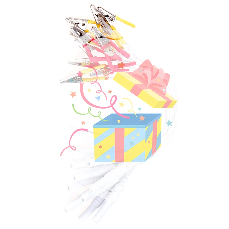 12 шт./компл. кабель с зажимом типа «крокодил», электронный инструмент для лечения акупунктуры, случайный цвет
12 шт./компл. кабель с зажимом типа «крокодил», электронный инструмент для лечения акупунктуры, случайный цвет