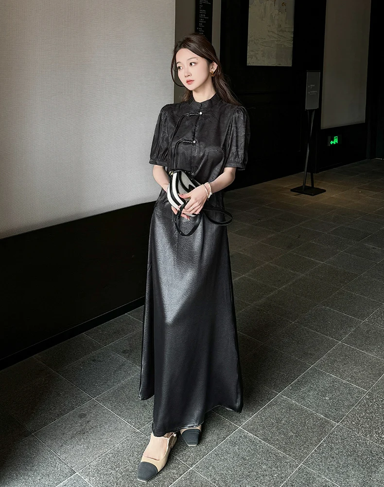 Coigarsam Women Two Piece Sets Summer 2024 New Short Sleeve Stand Neck Apricot Jacquard Top Shirt Skirt Suit
Coigarsam Women Two Piece Sets Summer 2024 New Short Sleeve Stand Neck Apricot Jacquard Top Shirt Skirt Suit