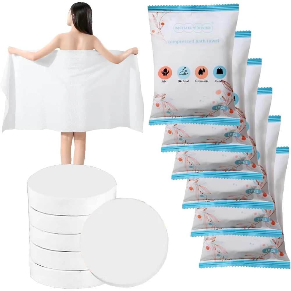 6 Pack Large Compressed Towels 56x28 Disposable Cotton Thick Reusable for Camping Beach Travel
6 Pack Large Compressed Towels 56x28 Disposable Cotton Thick Reusable for Camping Beach Travel
